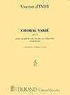 Choral Varié Op. 55 for Alto Saxophone and Orchestra Piano Reduction by Vincent d'Indy