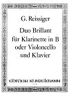 Duo Brillant for Clarinet (or Violoncello) and Piano Op. 130 by Karl Gottlieb Reissiger