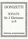 Sonate for Two Clarinets by Giuseppe Donizetti