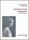 Summer Evening at Bryanston for Clarinet and Piano by Alma Goatley