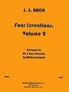 Four Inventions (Vol. 2) Clarinet and Bass Clarinet Duet by Johann Sebastian Bach