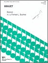 Minuet for Clarinet and Piano by Giovanni Bolzoni arranged by Forrest L. Buchtel