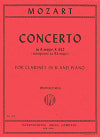 Mozart Clarinet Concerto K. 622 (for B-flat clarinet and piano) edited by Reginald Kell