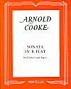 Sonata in B Flat for Clarinet and Piano by Arnold Cooke