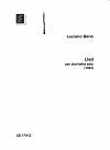Lied for Clarinet Solo by Luciano Berio