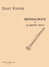 Monologue for Clarinet Solo by Ernst Krenek