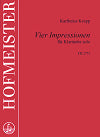 Vier Impressionen for Clarinet Solo by Karlheinz Krupp