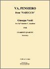 Va, Pensiero for Clarinet Quartet by Giuseppe Verdi
