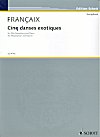 Cinq Danses Exotiques for Alto Saxophone and Piano by Jean Françaix