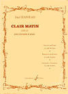 Clair Matin for Clarinet and Piano by Paul Jeanjean