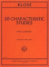 20 Characteristic Studies for Clarinet by Hyacinthe Klosé