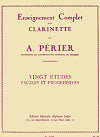 20 Études Faciles et Progressives for Clarinet by Auguste Périer