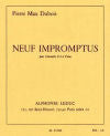 Nine Impromptus (Neuf Impromptus) for Clarinet in B-flat and Piano by Pierre Max Dubois