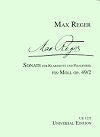 Sonate in F-sharp minor Op. 49/2 for Clarinet in A and Piano by Max Reger