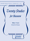 20 Studies for Bassoon by Albert Vaulet revised by Himie Voxman. (Hard Copy)