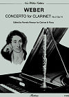 Weber Clarinet Concerto No. 2 in E-flat major Op. 74 for Clarinet and Piano by Carl Maria von Weber edited by Pamela Weston