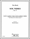 Kol Nidrei Op. 47 arranged for Bass Clarinet Solo and Clarinet Choir by Max Burch
