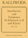 Introduction and Variations for Clarinet and Piano Op. 128 by Johann Wenzeslaus Kalliwoda
