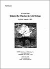 Quintet for Clarinet in A and Strings (String Quartet) by Rick Sowash