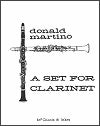 A Set for Clarinet by Donald Martino