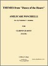 Themes from Dance of the Hours for Clarinet Quartet by Amilcare Ponchielli
