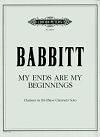 My Ends Are My Beginnings Clarinet in B-flat (Bass Clarinet) Solo by Milton Babbitt