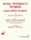Song Without Words for Bassoon and Piano by Julius Weissenborn