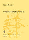 Sonate for Clarinet and Piano by Edison Denisov
