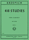 Kroepsch 416 Studies for Clarinet - Book 3, 40 Studies