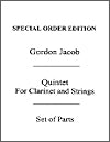 Quintet for Clarinet and Strings by Gordon Jacob