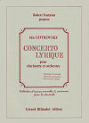 Concerto Lyrique for clarinet and orchestra (piano reduction) by Ida Gotkovsky