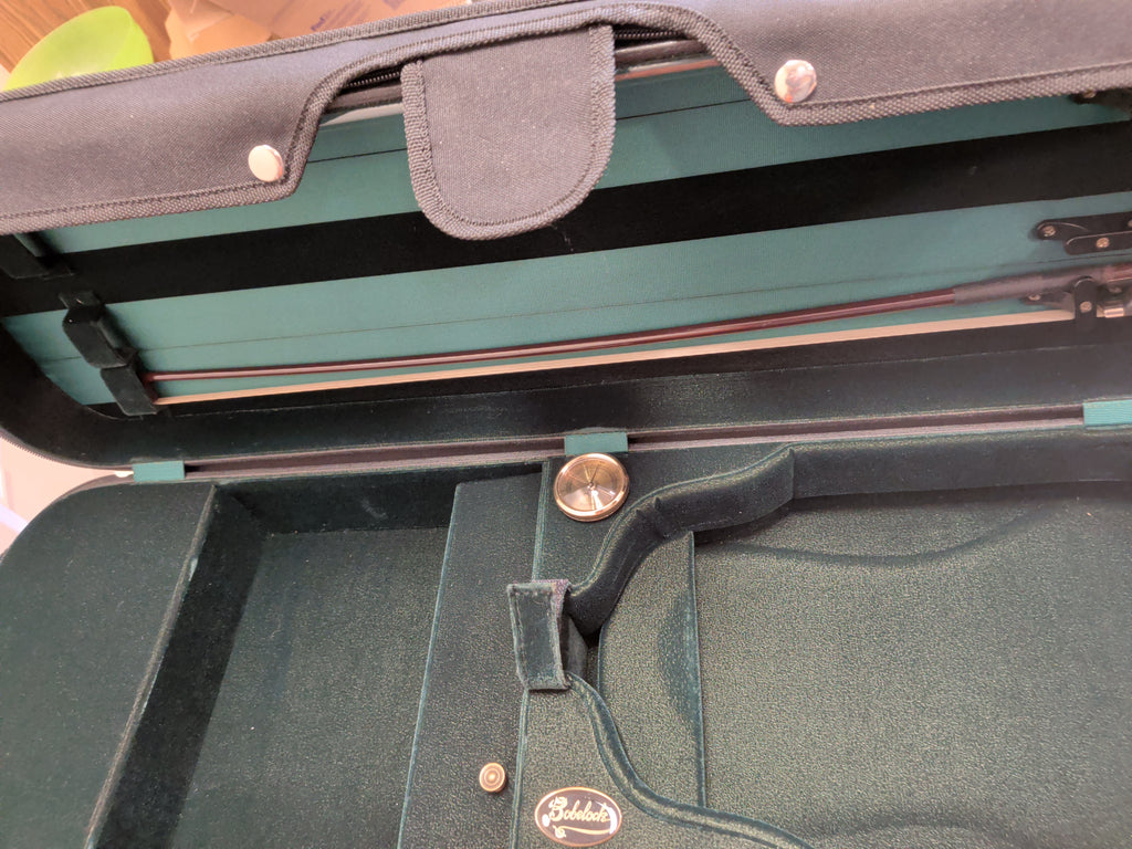 Franz Sandner 4/4 (Full-size) Professional Violin w/ beautiful Bobelock case (black on outside, green velvet inside