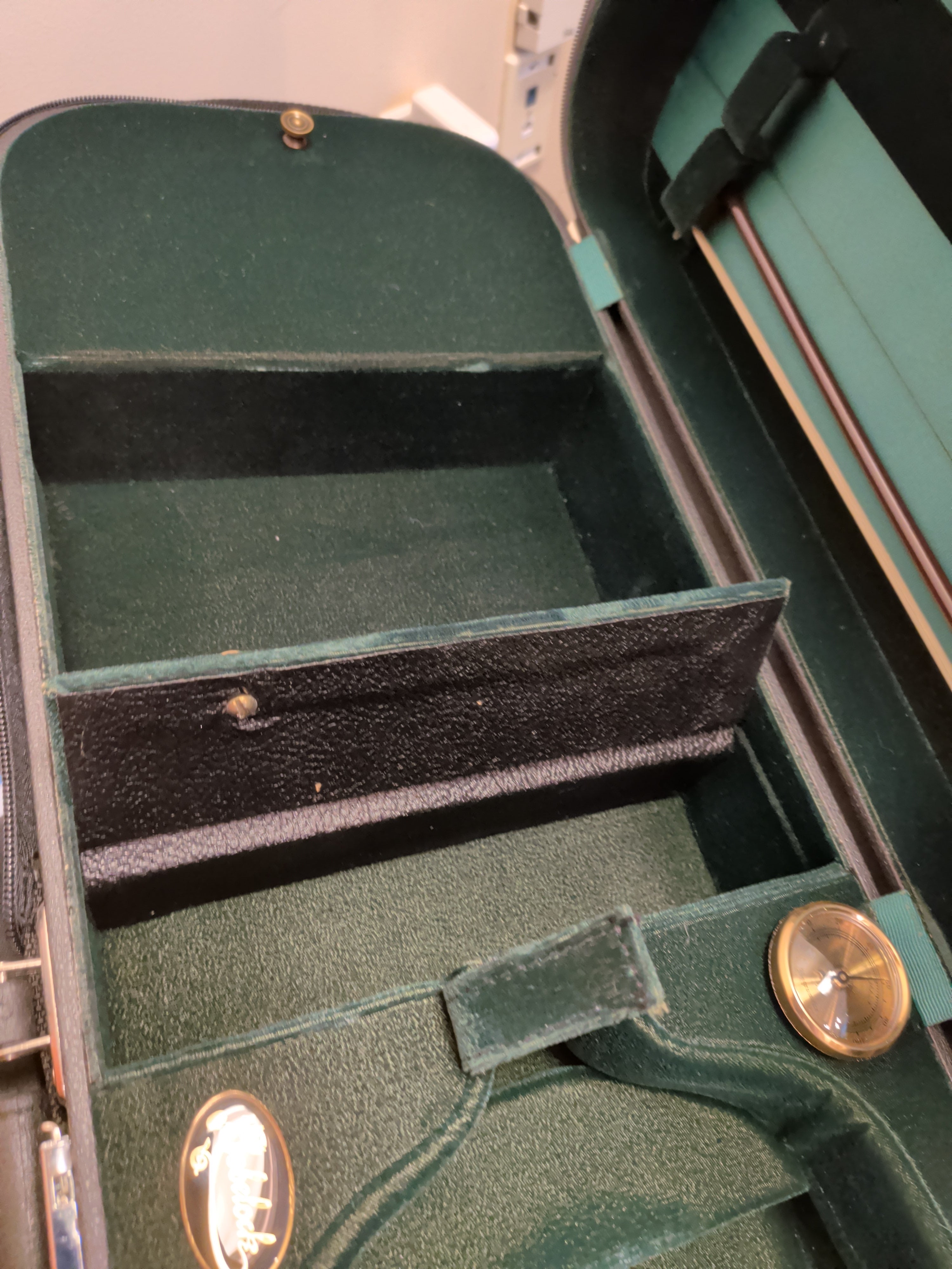 Franz Sandner 4/4 (Full-size) Professional Violin w/ beautiful Bobelock case (black on outside, green velvet inside