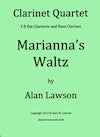 Marianna's Waltz for Clarinet Quartet by Alan Lawson