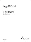 Five Duets for Clarinets by Ingolf Dahl