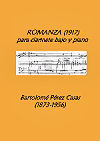 Romanza for Bass Clarinet and Piano by Bartolomé Pérez Casas