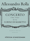 Concerto in F major for Corno di Bassetto (Piano Reduction) by Alessandro Rolla edited by Ernst Hess with piano reduction by Fritz Kneusslin