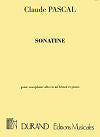 Sonatine for Alto Saxophone and Piano by Claude Pascal
