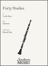 40 Studies for Clarinet by Cyrille Rose