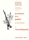 La naissance d'un papillon for Clarinet Solo by Yvonne Desportes