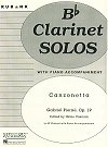 Canzonetta Op. 19 for Clarinet and Piano by Gabriel Pierné