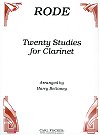 20 Studies for Clarinet from the Works of Rode