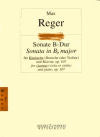 Sonata in B-flat major Op. 107 for Clarinet and Piano by Max Reger