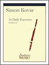 24 Daily Exercises for Bassoon by Simon Kovar