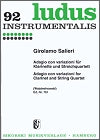 Adagio con variazioni for Clarinet and String Quartet by Girolamo Salieri edited by Johannes Wojciechowski
