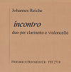 Incontro duet for clarinet and cello by Johannes Reiche