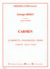 Carmen arranged for clarinet, cello and piano by Georges Bizet arranged by Alexandre Ouzounoff