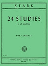 24 Studies in All Tonalities for Clarinet by Robert Stark