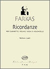 Ricordanze for Clarinet (A), Violin, Viola, and Violoncello by Ferenc Farkas