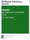 Mozart Sonata for Bassoon and Violoncello in B-flat major by Wolfgang Amadeus Mozart
